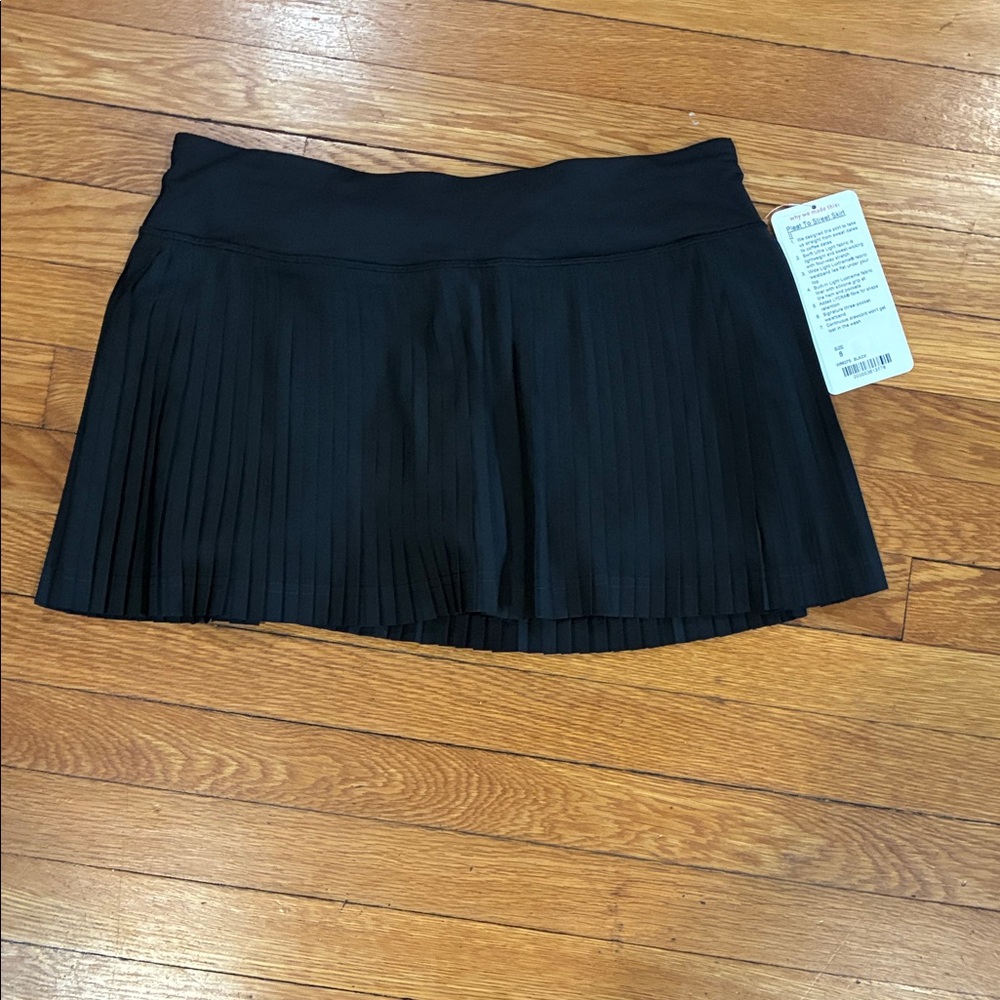 lululemon athletica Black Pleated Mini Skirt